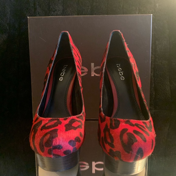 LEOPARD PLATFORM HEELS - Picture 3 of 4